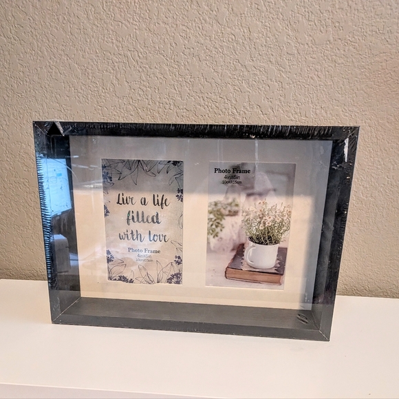 Black Inset Photo Frame - Picture 2 of 6